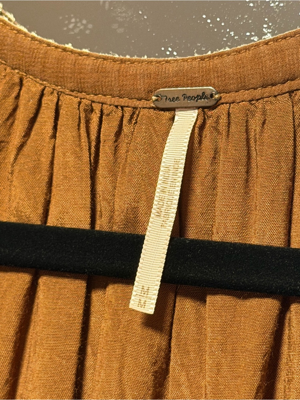 Free People Rust Brown Embroidered Mini Dress - Picture 4 of 5